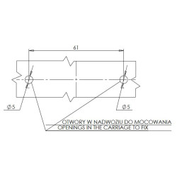 Lampa obrysowa pozycyjna biała LED diody