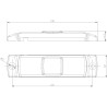 Lampa obrysowa obrysówka biała LED 12-36V