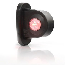 Lampa obrysowa obrysówka krótka żarówka biało czerwona