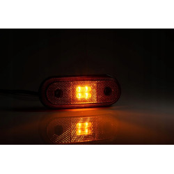 Lampa obrysowa prostokątna żółta LED