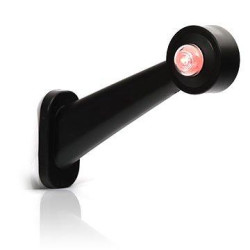Lampa obrysowa LED okrągła prawa biały-czerwony 136L 45* WAŚ przód tył