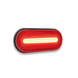 Lampa obrysowa obrysówka LED czerwona efekt neonu neon