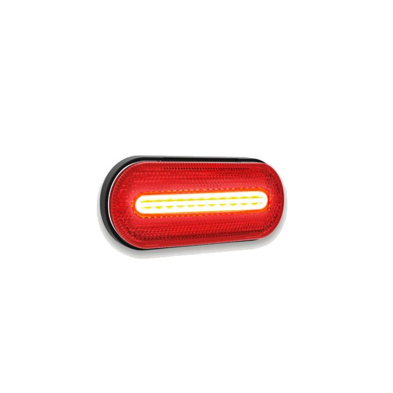 Lampa obrysowa obrysówka LED czerwona efekt neonu neon