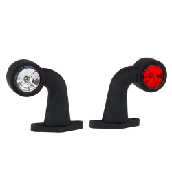 Lampa obrysowa obrysówka LED biało-czerwona typ D