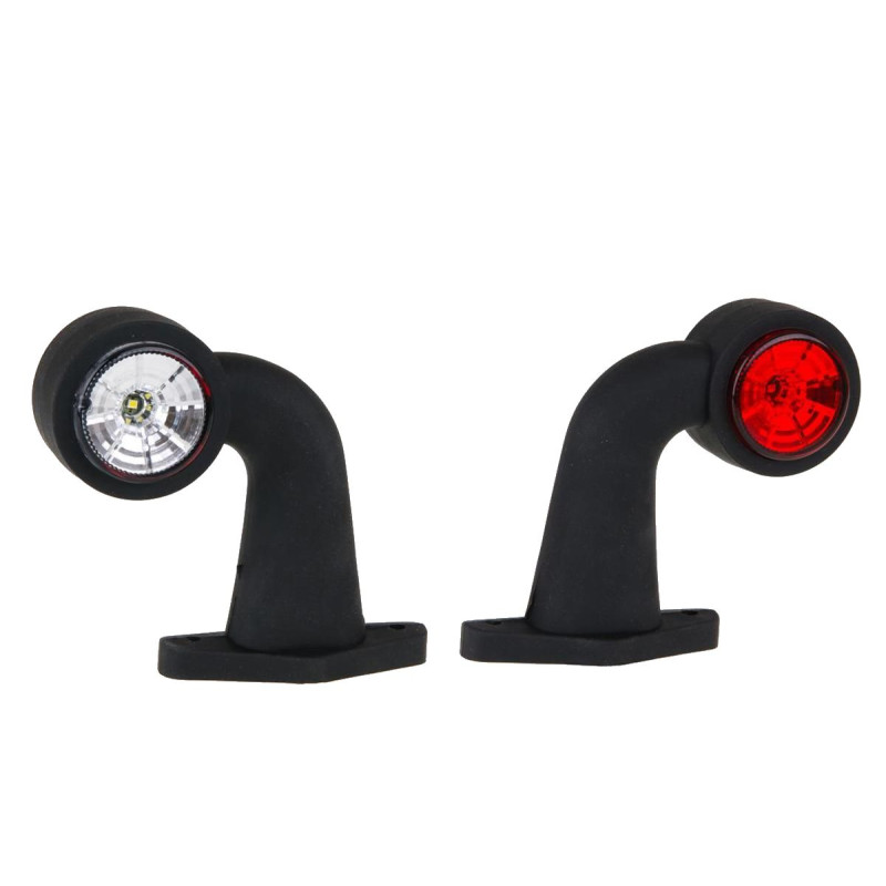 Lampa obrysowa obrysówka LED biało-czerwona typ D