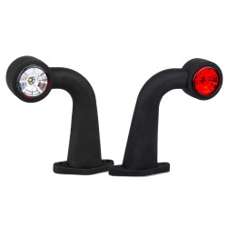 Lampa obrysowa obrysówka LED biało-czerwona typ F