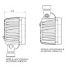 Lampa robocza halogen LED 8000lm rozproszone 12XLED przewód