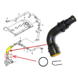 Przewód odma VW Passat B5 FL 1.8T Audi A4 B6 B7 A6 C5 1.8T 20V