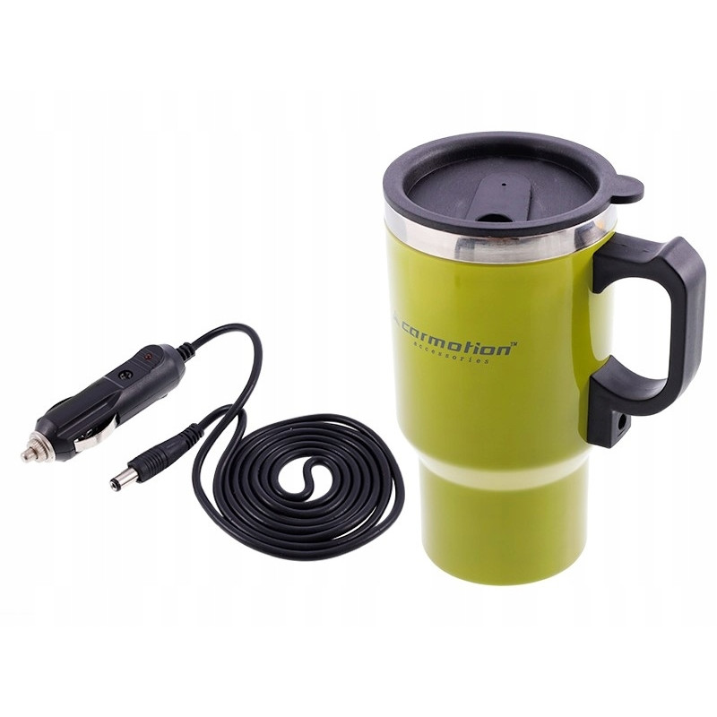 Kubek termiczny podgrzewający samochodowy z grzałką 12V 0.4 l 400ml