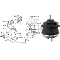 Poduszka silnika lewa BMW E39 525D 530D