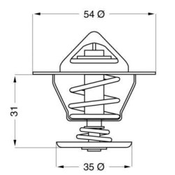 Termostat VW Golf IV Passat B5 1.9TDI Wahler
