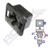 Spinka reflektora lampy Fiat Marea Brava Bravo Ducato