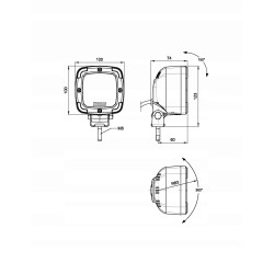 Zestaw 2x lampa robocza widlak wózek widłowy ładowarka  12V 24V