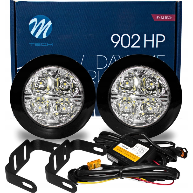 Halogeny światała jazdy dziennej 12 - 24 V 70mm