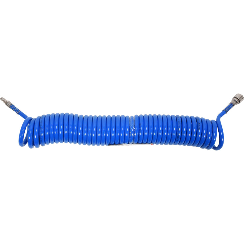 Wąż spiralny 8mm x 12mm x 10m PU z szybkozłączami - Yato