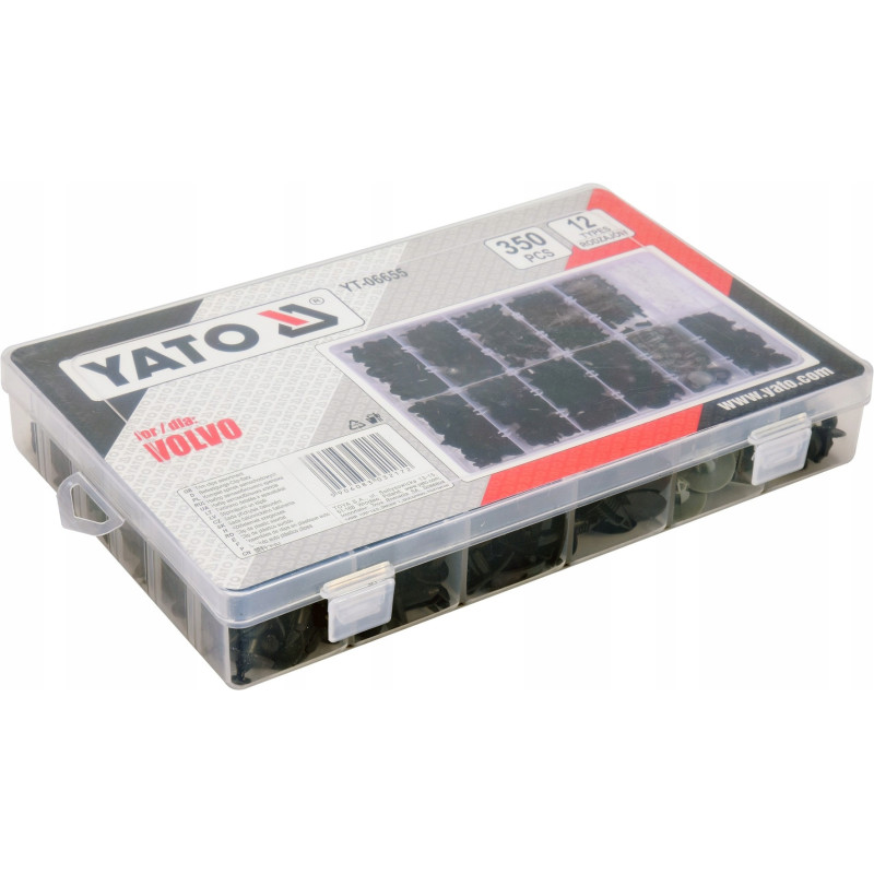 Zestaw spinek samochodowych Volvo 350 sztuk Yato YT-06655