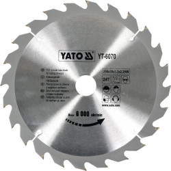 Tarcza widiowa do piły pilarki 250 x 24 x 30 Yato YT-6070