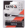 Zestaw bitów z grzechotką 1/4" 11 sztuk Yato YT-14390