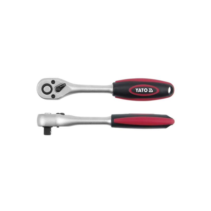 Grzechotka 3/8" z prostym uchwytem, pokrycie tpr - Yato Grzechotka 3/8" z prostym uchwytem, pokrycie tpr - Yato