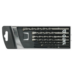 Wiertła do betonu walcowe 4-12mm, kpl 7 sztuk