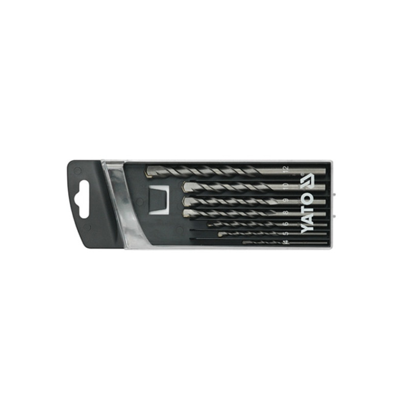 Wiertła do betonu walcowe 4-12mm, kpl 7 sztuk Wiertła do betonu walcowe 4-12mm, kpl 7 sztuk