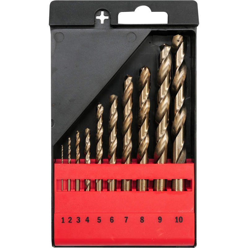 Zestaw wierteł do metalu CO-HSS 10 SZT. 1-10mm - Yato Zestaw wierteł do metalu CO-HSS 10 SZT. 1-10mm - Yato