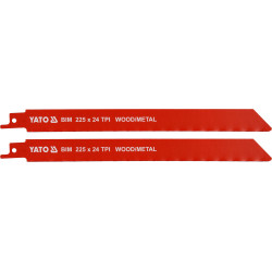 Brzeszczoty do metalu i drewna BIM 225mm 2 szt