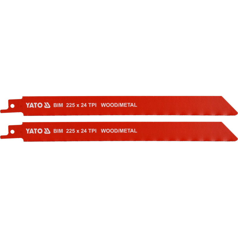 Brzeszczoty do metalu i drewna BIM 225mm 2 szt Brzeszczoty do metalu i drewna BIM 225mm 2 szt