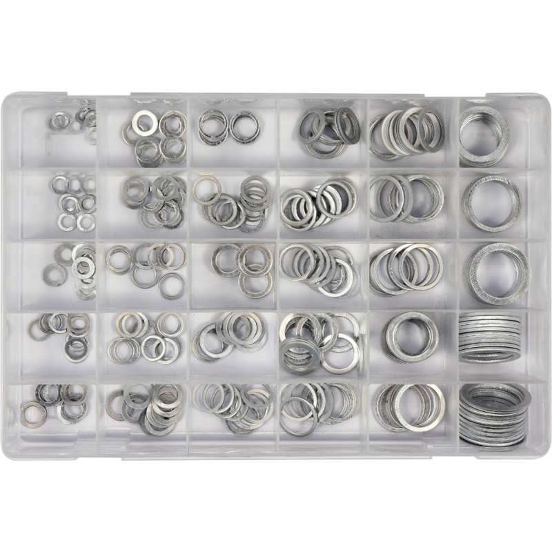 Podkładki aluminiowe 300 sztuk mix Yato Podkładki aluminiowe 300 sztuk mix Yato