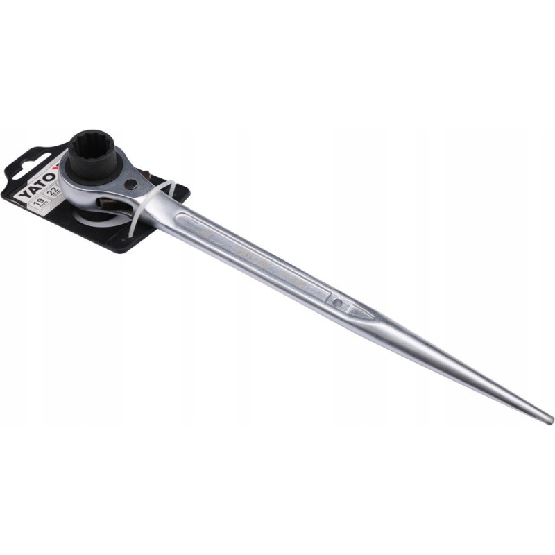Klucz nasadowy dwustronny z grzechotką 19x22mm YT-4937 Klucz nasadowy dwustronny z grzechotką 19x22mm YT-4937