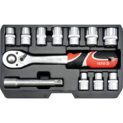 Zestaw narzędziowy 1/2" kpl 12 szt - Yato