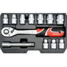 Zestaw narzędziowy 1/2" kpl 12 szt - Yato