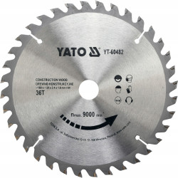 Tarcza widiowa do drewna 180x36Tx20 mm Yato YT-60482