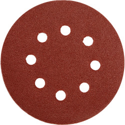 Krążki ścierne z rzepem z otworami 125mm, p40