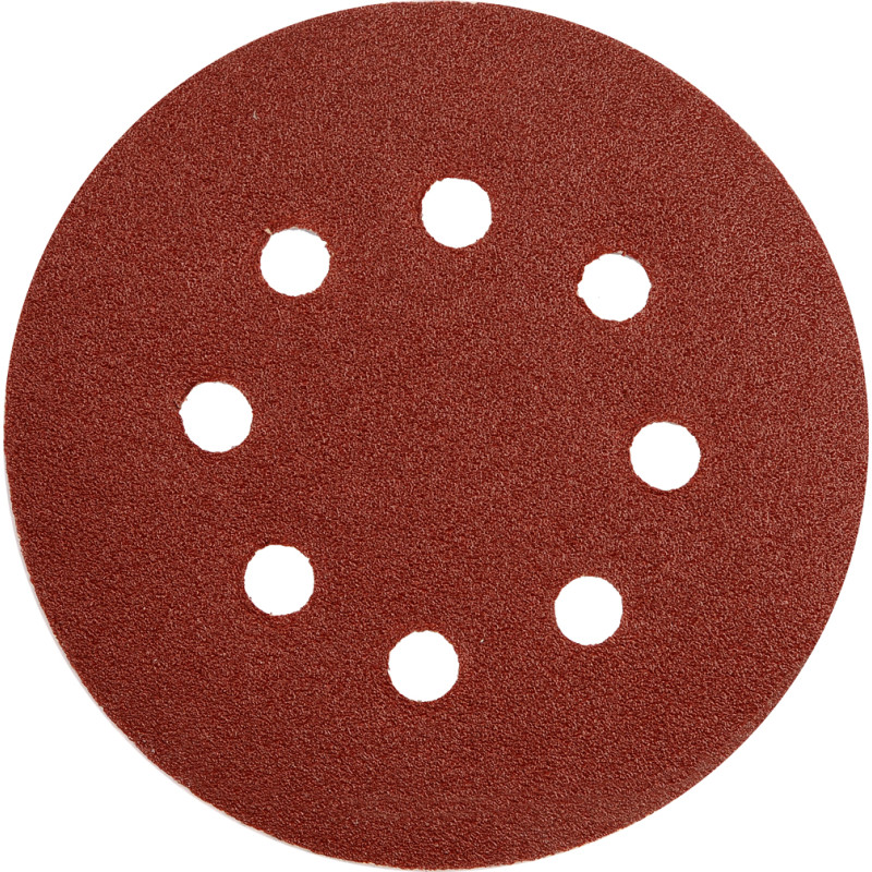 Krążki ścierne z rzepem z otworami 125mm, p40 Krążki ścierne z rzepem z otworami 125mm, p40