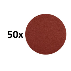 Krążki ścierne z rzepem 125mm granulacja 100 P100 50 sztuk