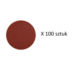 Krążki ścierne z rzepem 125mm P100 100 - 100szt drewno metal