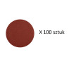 Krążki ścierne z rzepem 125mm P100 100 - 100szt drewno metal