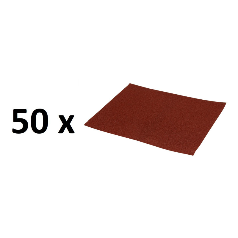 Płótno ścierne arkusz 230x280 granulacja 100 P100 50 sztuk Płótno ścierne arkusz 230x280 granulacja 100 P100 50 sztuk