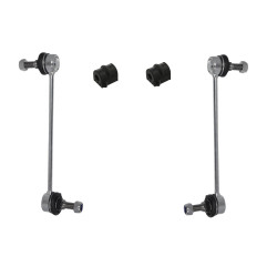 Łącznik łączniki + gumy poduszki stabilizatora Opel Corsa C przód 15mm
