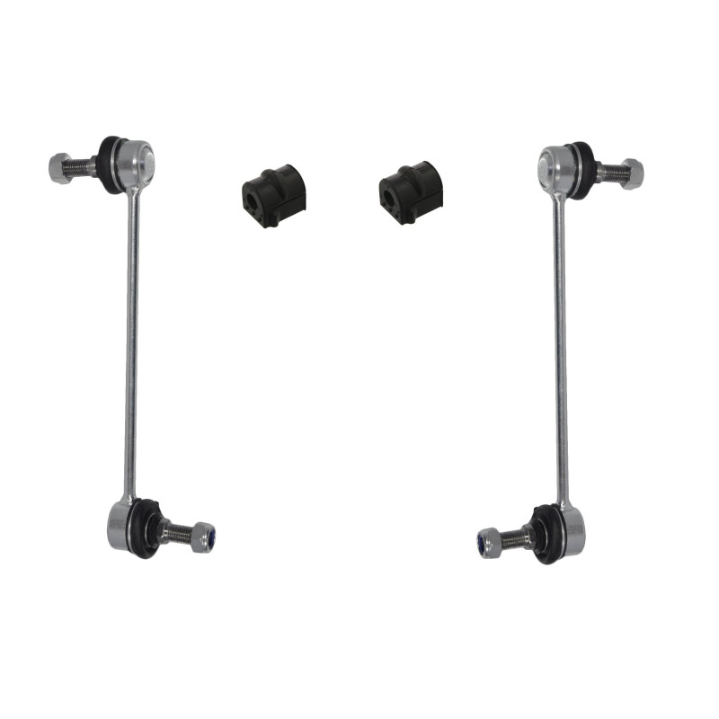Łącznik łączniki + gumy poduszki stabilizatora Opel Corsa C przód 15mm Łącznik łączniki + gumy poduszki stabilizatora Opel Corsa C przód 15mm