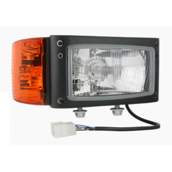 Reflektor przedni H4 prawy + lewy 245x110 przewód + złącze AMP Wesem REPR1.24204 REPR1.24205