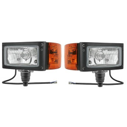 Reflektor lampa H4 z kierunkowskazem Wesem lewy + prawy REPR2.42782 REPR2.42783