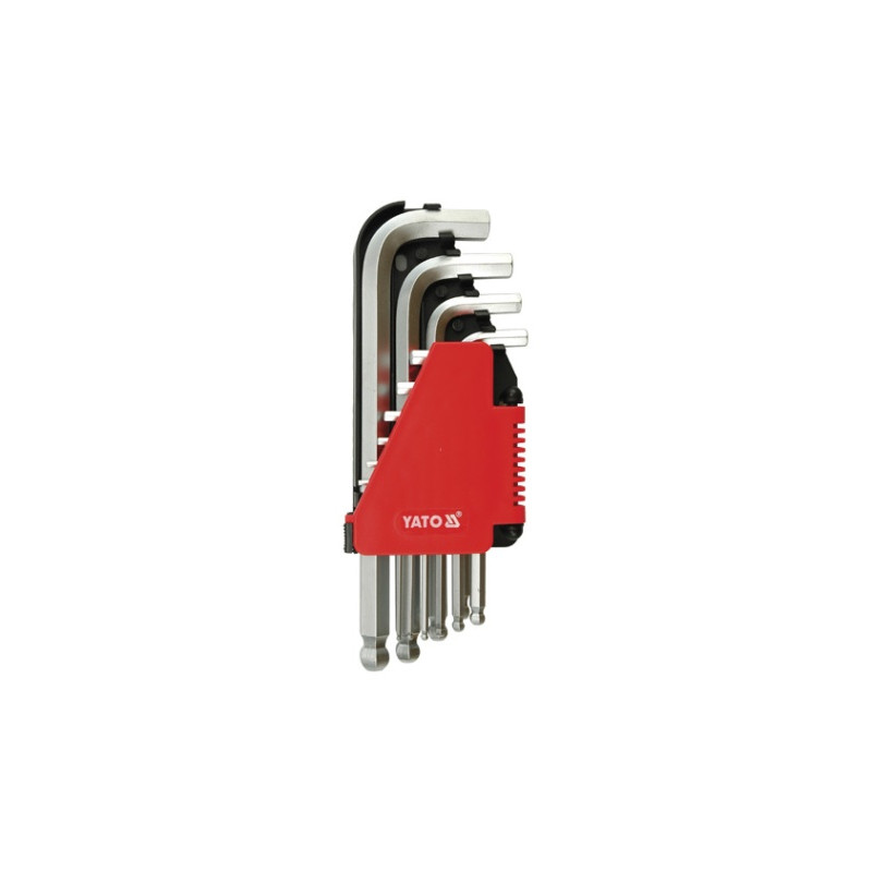 Klucze imbus imbusowe hex kulka 2-12 mm 10 części Klucze imbus imbusowe hex kulka 2-12 mm 10 części