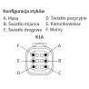 Reflektor przedni H4 złącze DT04-6P lewy REPR2.42720