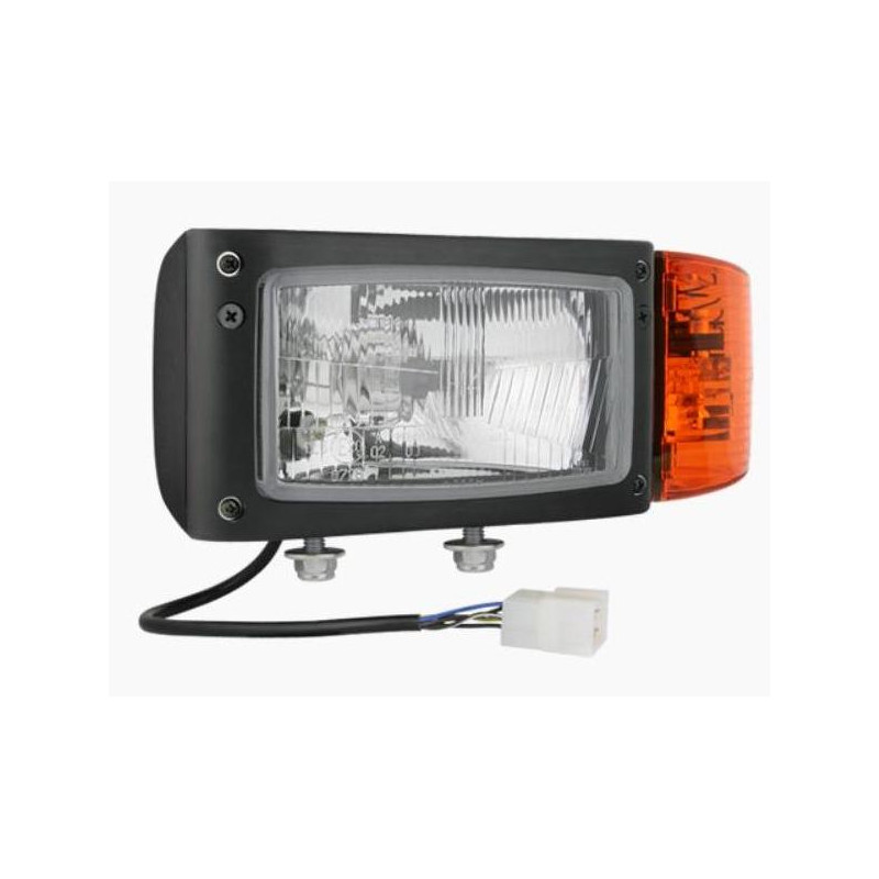 Reflektor przedni H4 lewy 245x110 przewód + złącze AMP Wesem REPR1.24204 Reflektor przedni H4 lewy 245x110 przewód + złącze AMP Wesem REPR1.24204
