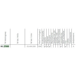Reflektor element optyczny H4 168x106 130x120 Ares Atles Valtra Valmet Wesem RE.27000