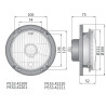 Reflektor przedni lampa H4 R2 Fi166 Wesem PES3.42220