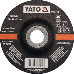 Tarcza do szlifowania metalu 125x6,0x22 mm