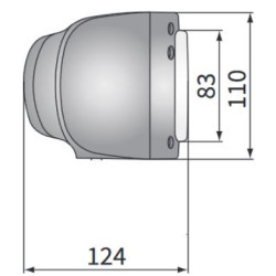 Reflektor przedni lampa H4 P+L złącze Deutsch Merlo JCB Manitou Ausa Genie Terex Eurocomach REPR1.24260 REPR1.24261